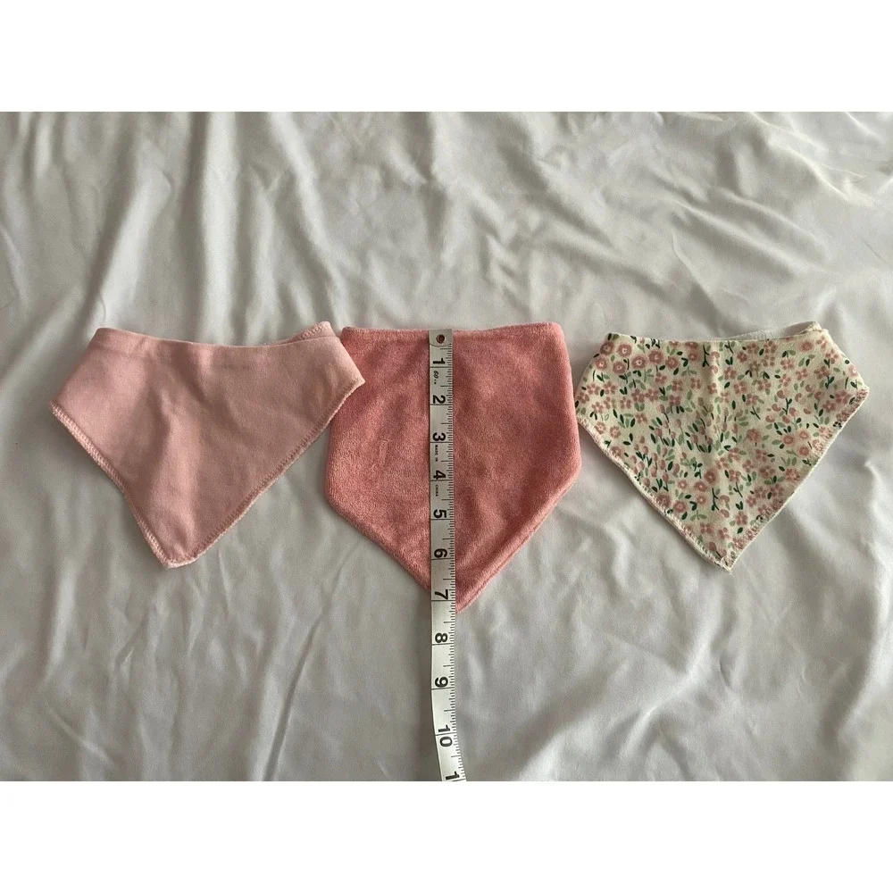 Baby Kiss and Modern Moments Bandana Bibs 3-Pack One Size Cottagecore Dainty
